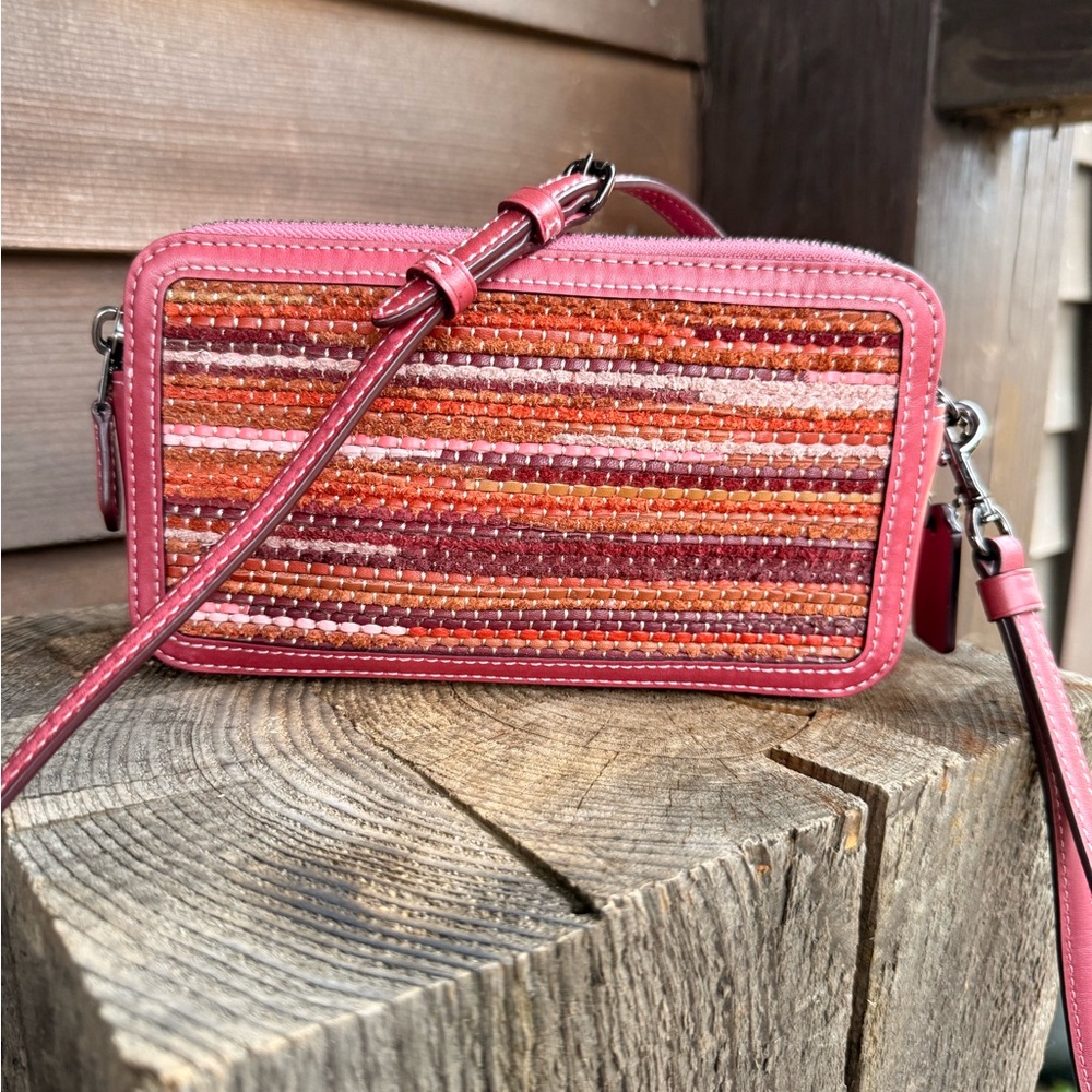 Coach Kira Crossbody bag in upwoven leather
